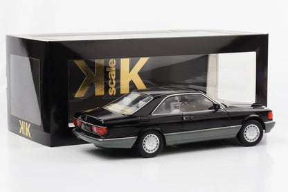 1:18 KK-Scale Mercedes-Benz 500 SEC C126 1987 black diecast