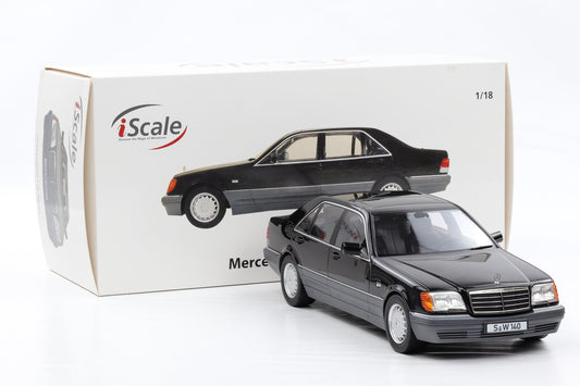 1:18 iScale Mercedes-Benz S500 S-Klasse W140 schwarz 1994