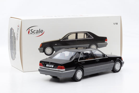 1:18 iScale Mercedes-Benz S500 S-Klasse W140 schwarz 1994