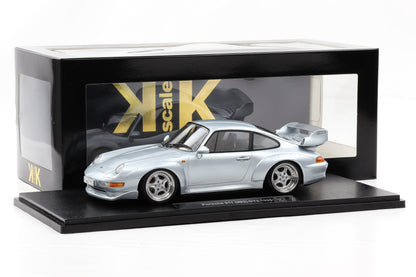 1:18 KK Scale Porsche 911 993 GT2 1996 polarsilber mit Speedline Felgen / Diecast
