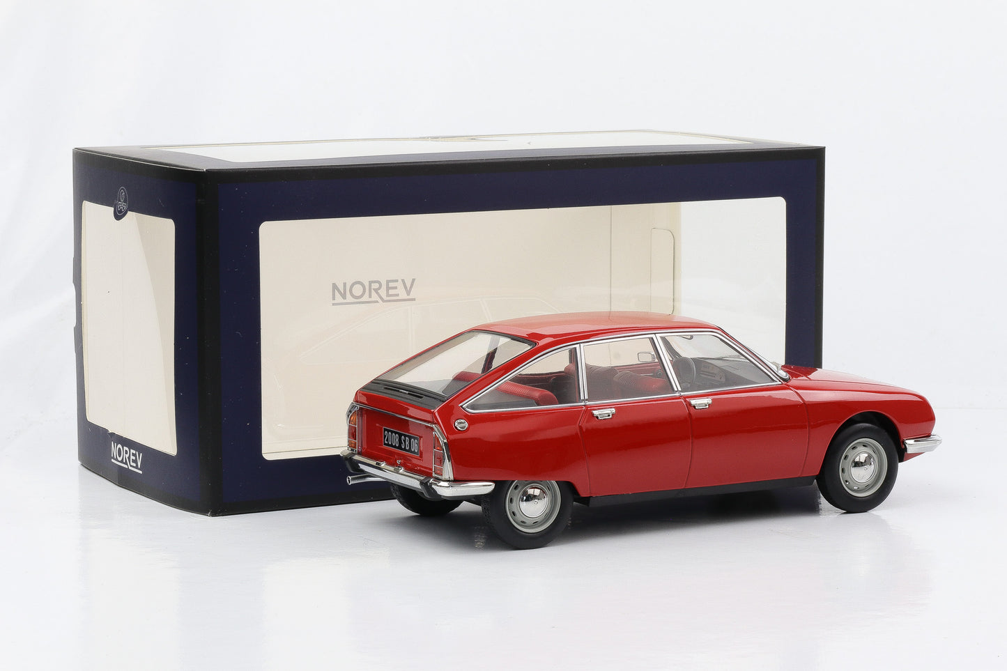 1:18 Citroen DS 21 Le Léman 1968 blu chiaro e scuro Norev