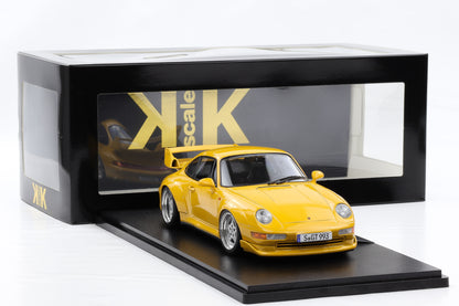 1:18 KK Scale Porsche 911 993 GT2 1996 speedgelb mit Speedline Felgen / Diecast