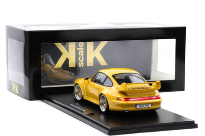 1:18 KK Scale Porsche 911 993 GT2 1996 speedgelb mit BBS Felgen / Diecast
