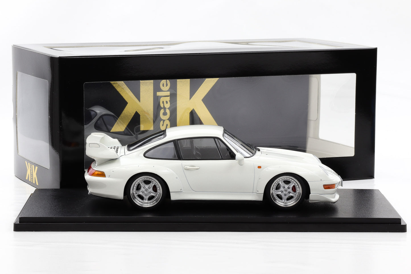 1:18 KK Scale Porsche 911 993 GT2 1996 Grandprix white mit Speedline Felgen / Diecast