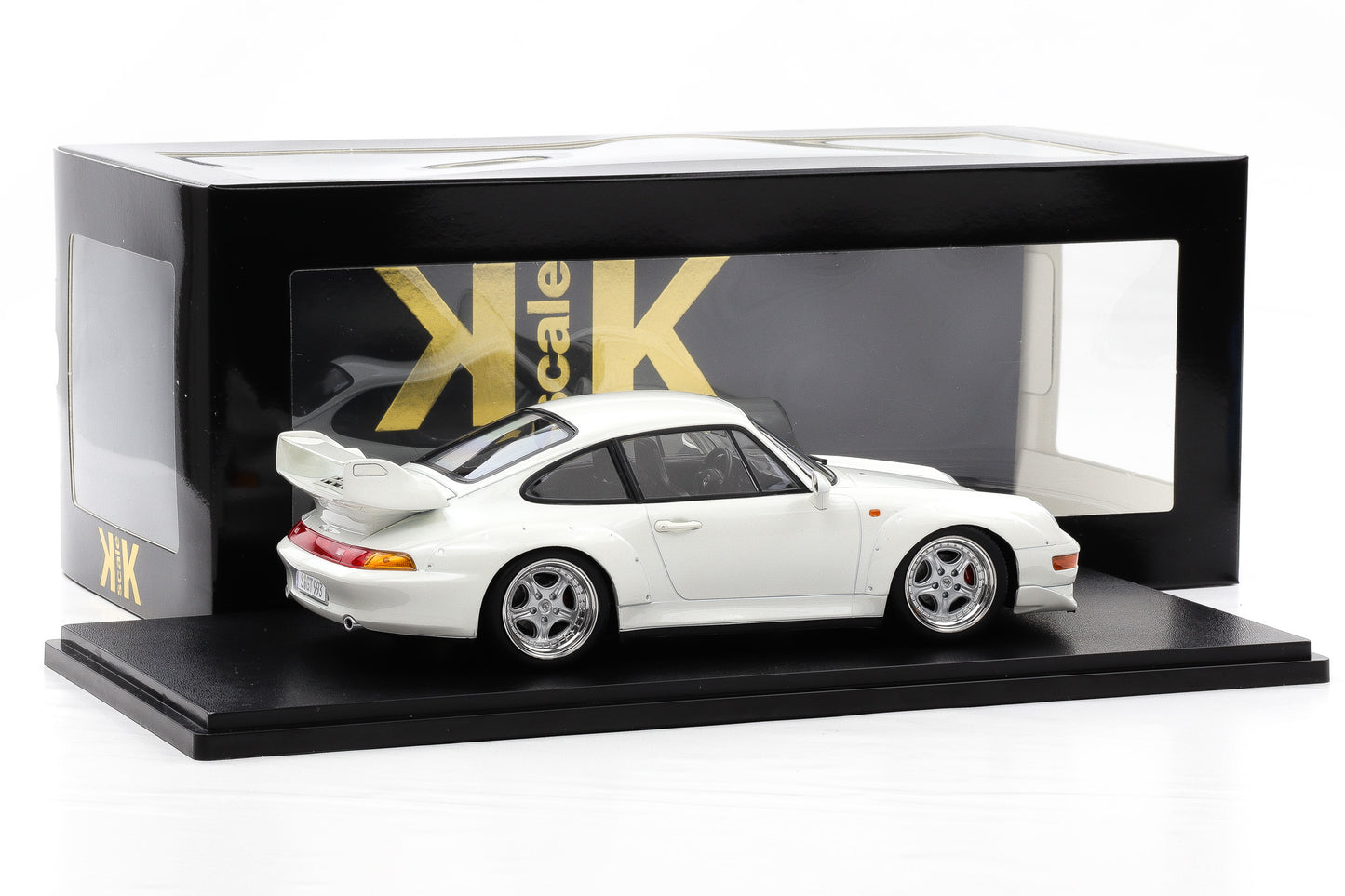 1:18 KK Scale Porsche 911 993 GT2 1996 Grandprix white mit Speedline Felgen / Diecast