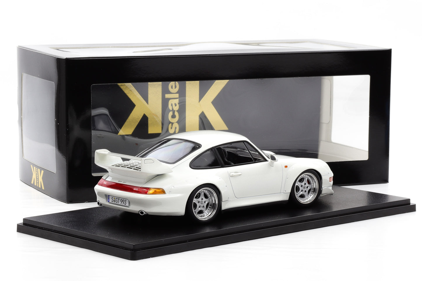 1:18 KK Scale Porsche 911 993 GT2 1996 Grandprix white mit Speedline Felgen / Diecast