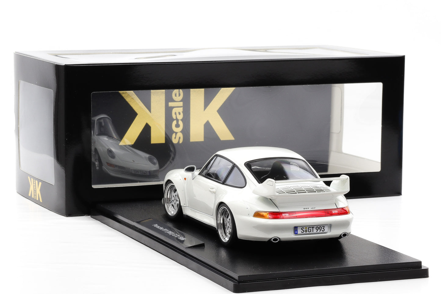1:18 KK Scale Porsche 911 993 GT2 1996 Grandprix white mit Speedline Felgen / Diecast