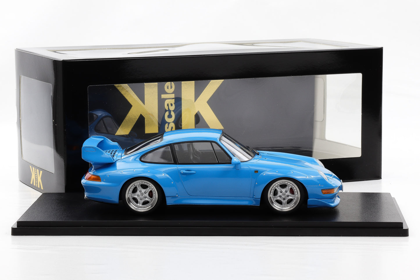 1:18 KK Scale Porsche 911 993 GT2 1996 Riveria blau mit Speedline Felgen / Diecast
