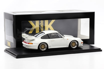 1:18 KK Scale Porsche 911 993 GT2 1996 Grandprix white mit BBS Felgen / Diecast