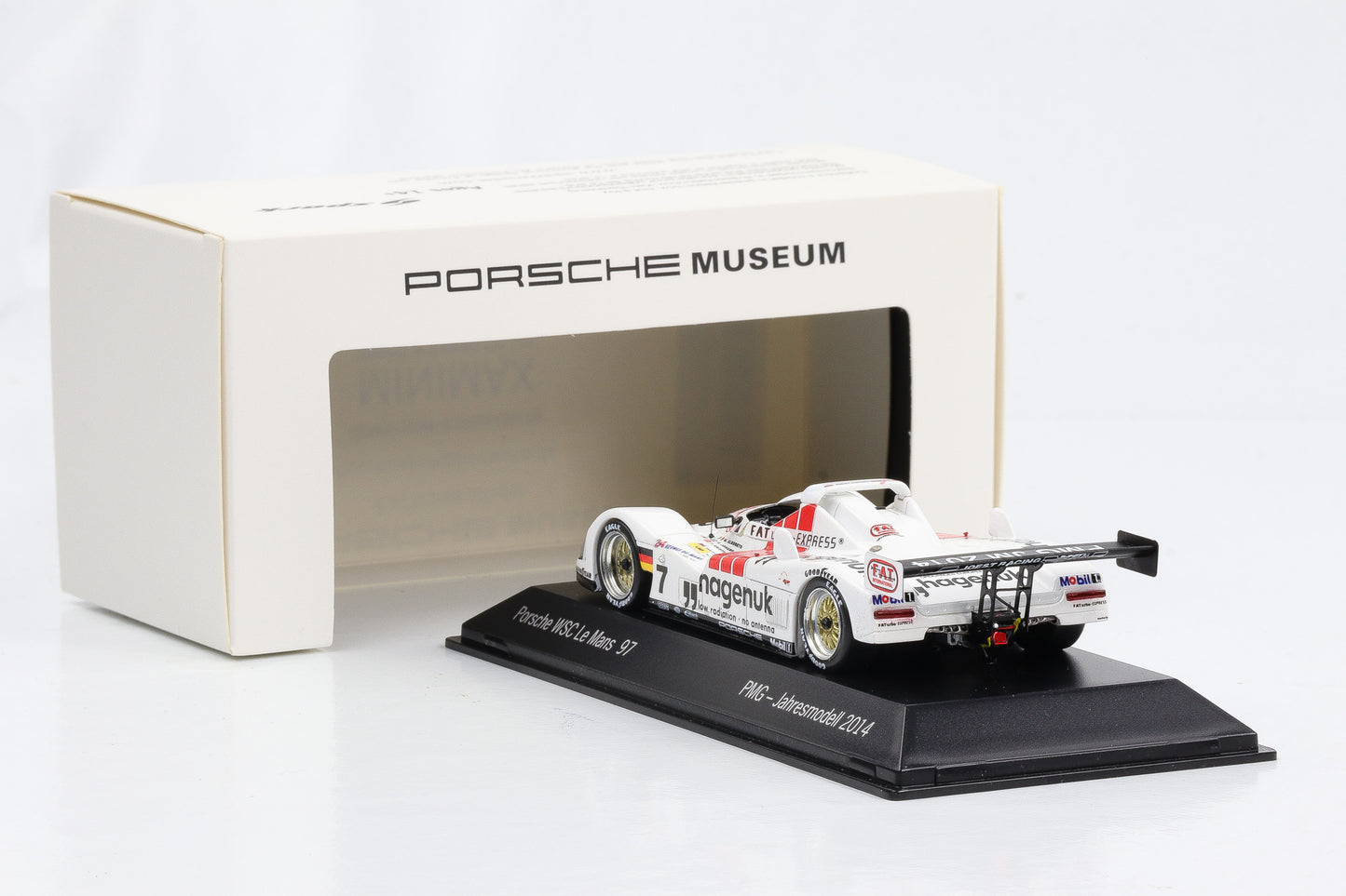 1:43 Spark Porsche WSC Le Mans 1997 PMG Jahresmodell 2014 Limited 300 Stk. Dealer