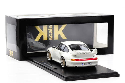 1:18 KK Scale Porsche 911 993 GT2 1996 Grandprix white mit BBS Felgen / Diecast