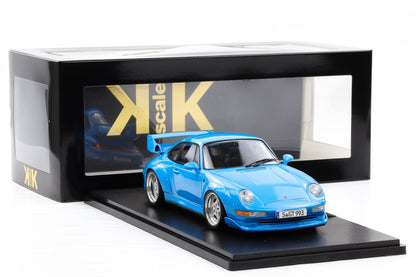 1:18 KK Scale Porsche 911 993 GT2 1996 Riveria blau mit Speedline Felgen / Diecast