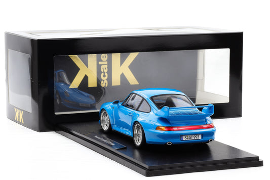 1:18 KK Scale Porsche 911 993 GT2 1996 Riveria blau mit Speedline Felgen / Diecast