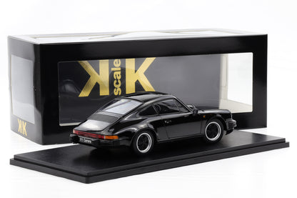 1:18 KK Scale Porsche 911 Carrera Coupe G-Modell 1984 schwarz diecast