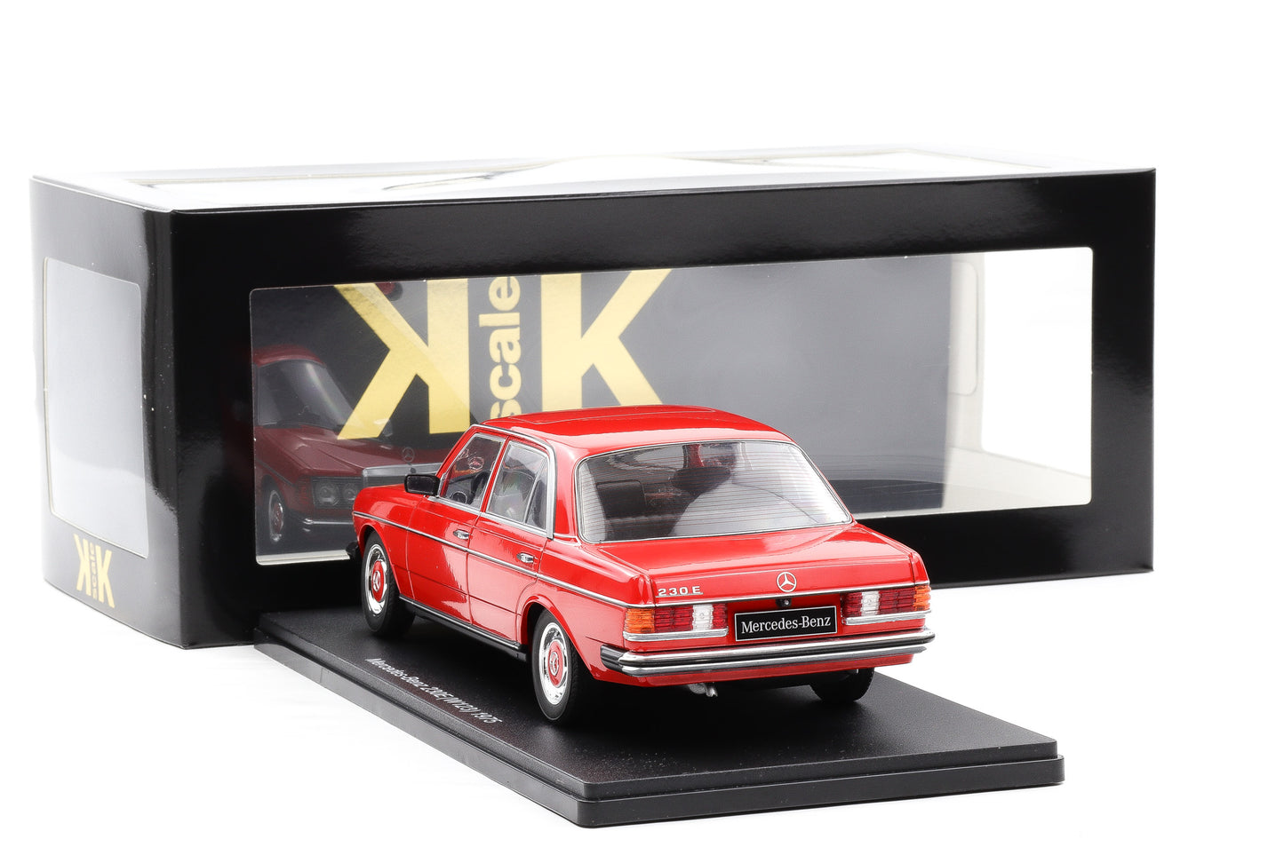 1:18 Mercedes-Benz 230E W123 Saloon 1975 rot diecast KK Scale