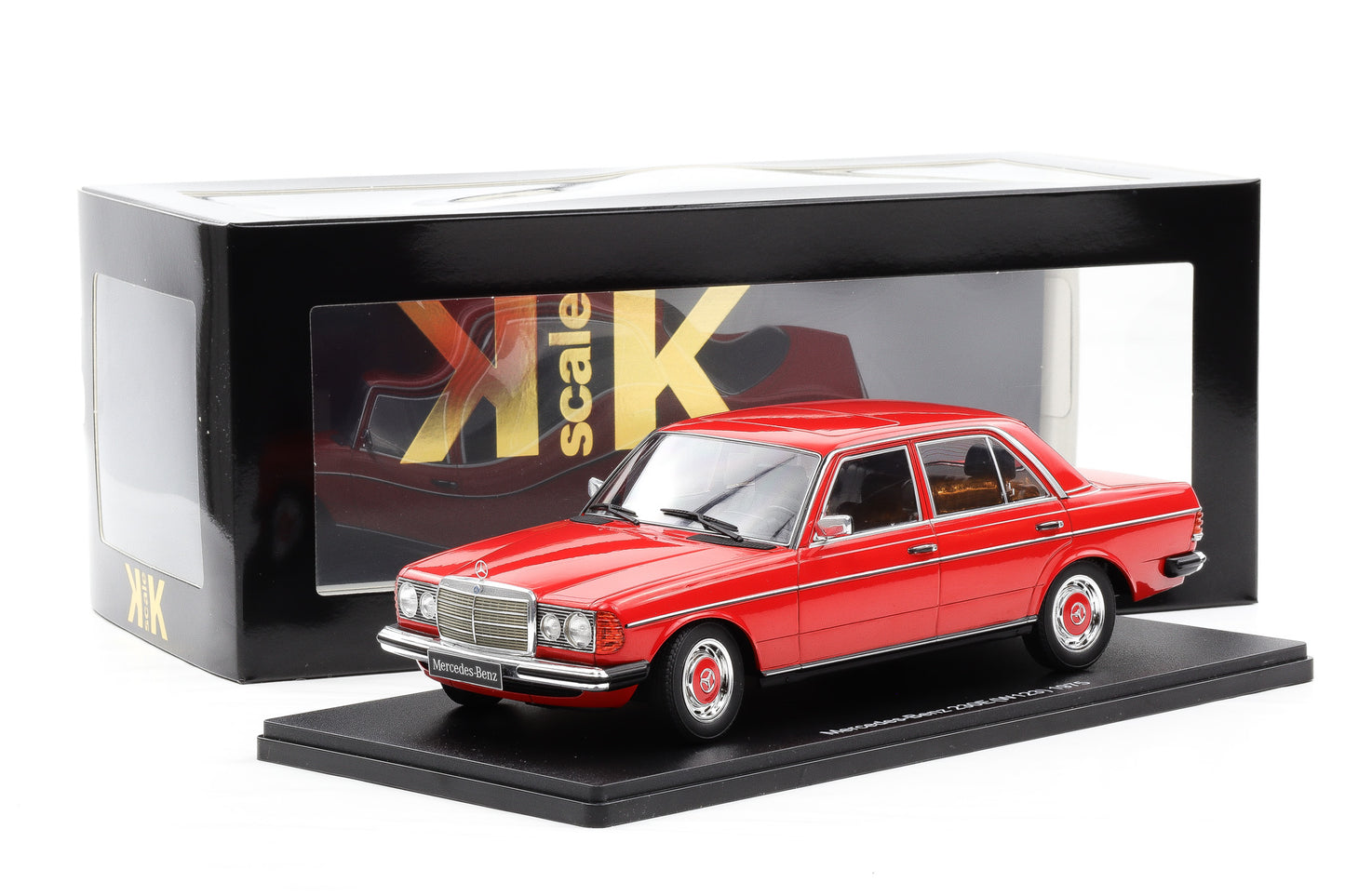 1:18 Mercedes-Benz 230E W123 Saloon 1975 rot diecast KK Scale