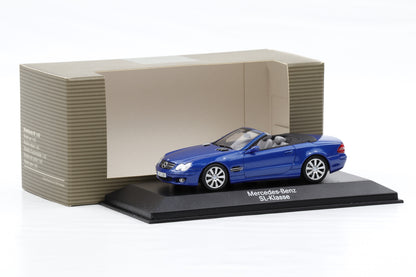 1:43 Minichamps Mercedes-Benz 500 SL-Class 2008 R230 Facelift Japisblau Dealer