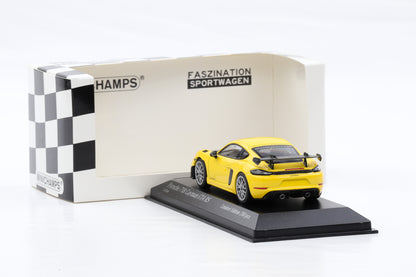 1:43 Minichamps Porsche 718 982 Cayman GT4 RS 2021 gelb limited 200 pcs