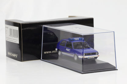 1:43 Minichamps VW Golf II THW 1985 blau 400 054190