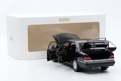 1:18 Norev Mercedes-Benz S-Klasse S600 W140 V12 1997 Obsidian Black metallic