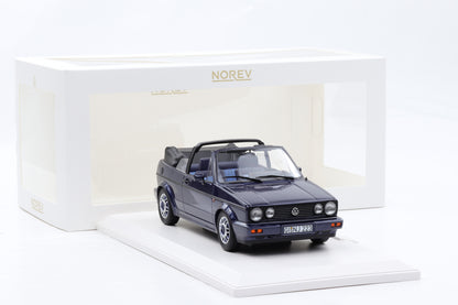 1:18 Norev Volkswagen VW Golf 1 MKI 1 Cabrio Quartett inka blau 188628