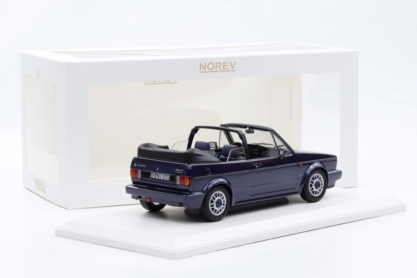 1:18 Norev Volkswagen VW Golf 1 MKI 1 Cabrio Quartett inka blau 188628