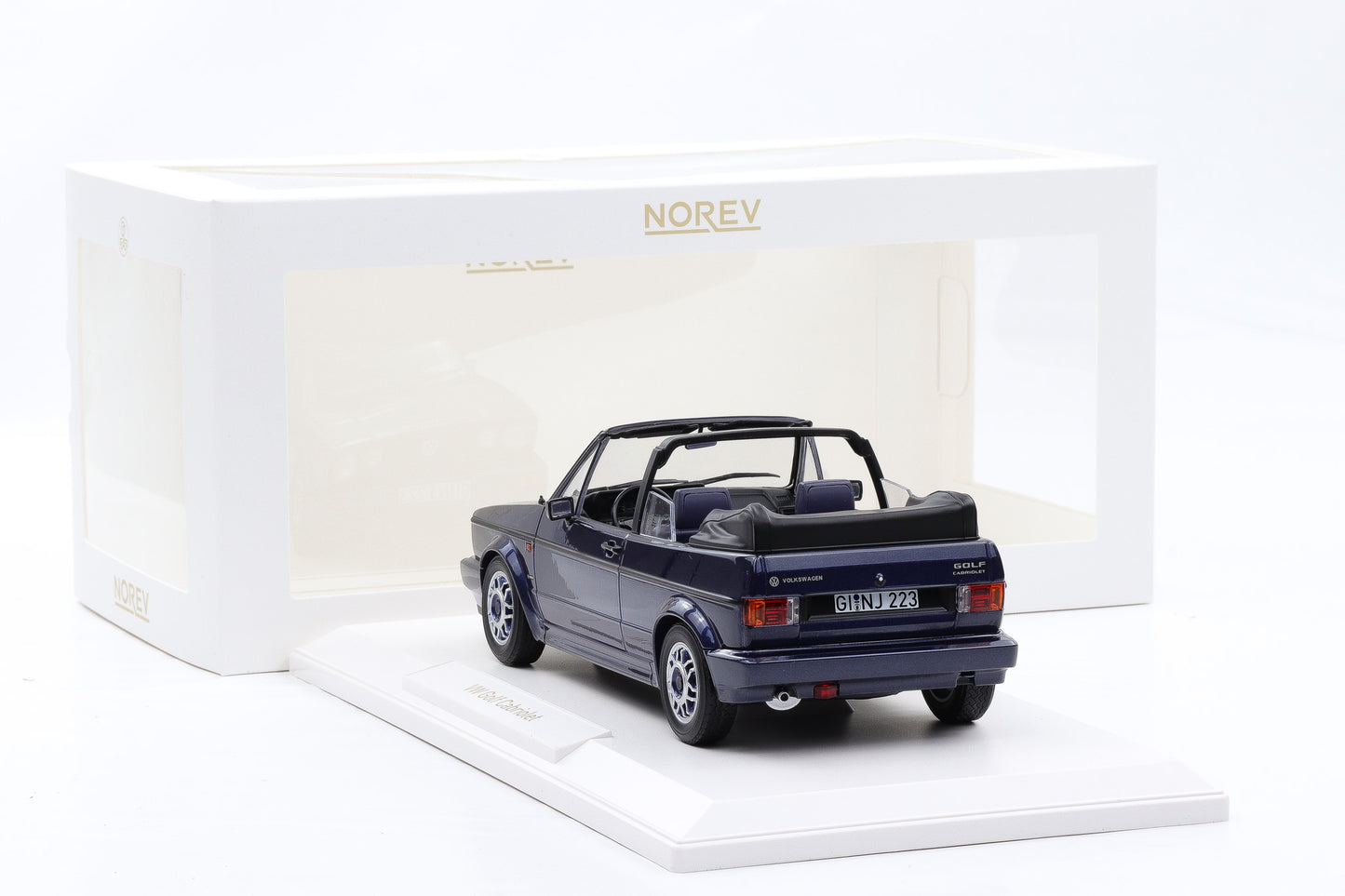 1:18 Norev Volkswagen VW Golf 1 MKI 1 Cabrio Quartett inka blau 188628