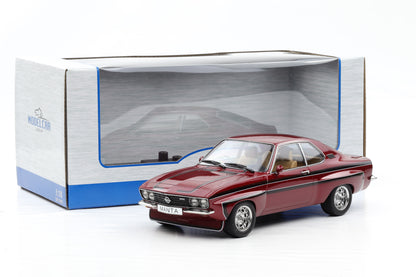 1:18 OPEL Manta A Coupe GTE Breitbau Irmscher 1974 Sport rot metallic