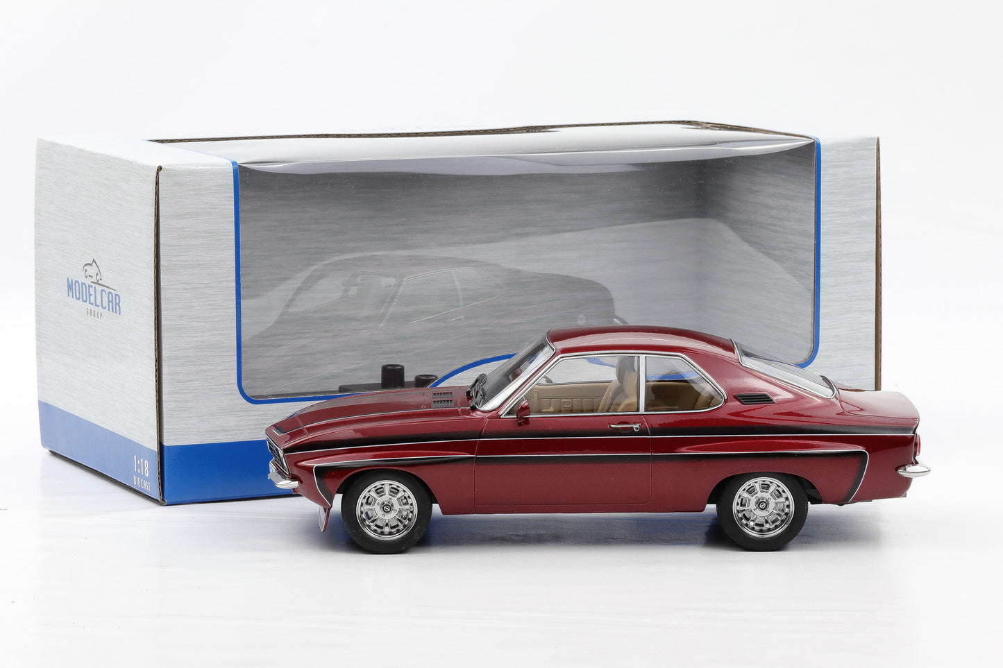 1:18 OPEL Manta A Coupe GTE Breitbau Irmscher 1974 Sport rot metallic