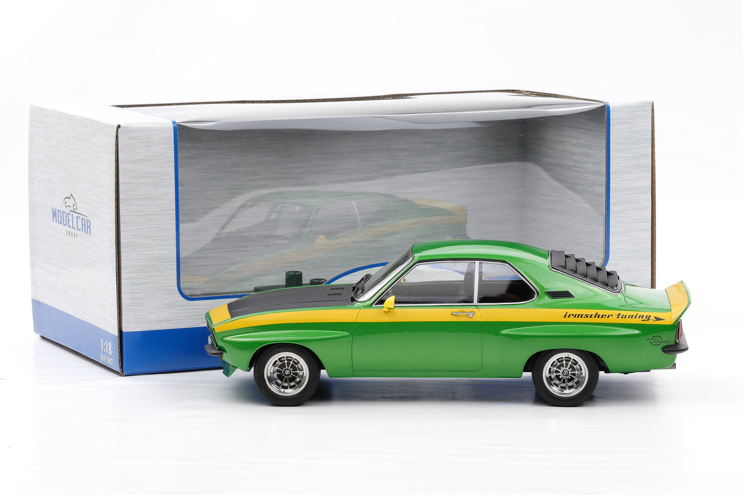 1:18 OPEL Manta A Coupe GTE Breitbau Irmscher 1974 Sport grün metallic