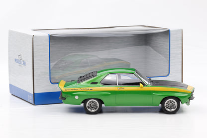 1:18 OPEL Manta A Coupe GTE Breitbau Irmscher 1974 Sport grün metallic