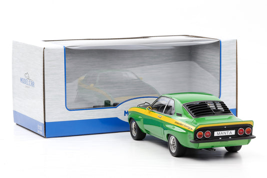1:18 OPEL Manta A Coupe GTE Breitbau Irmscher 1974 Sport grün metallic