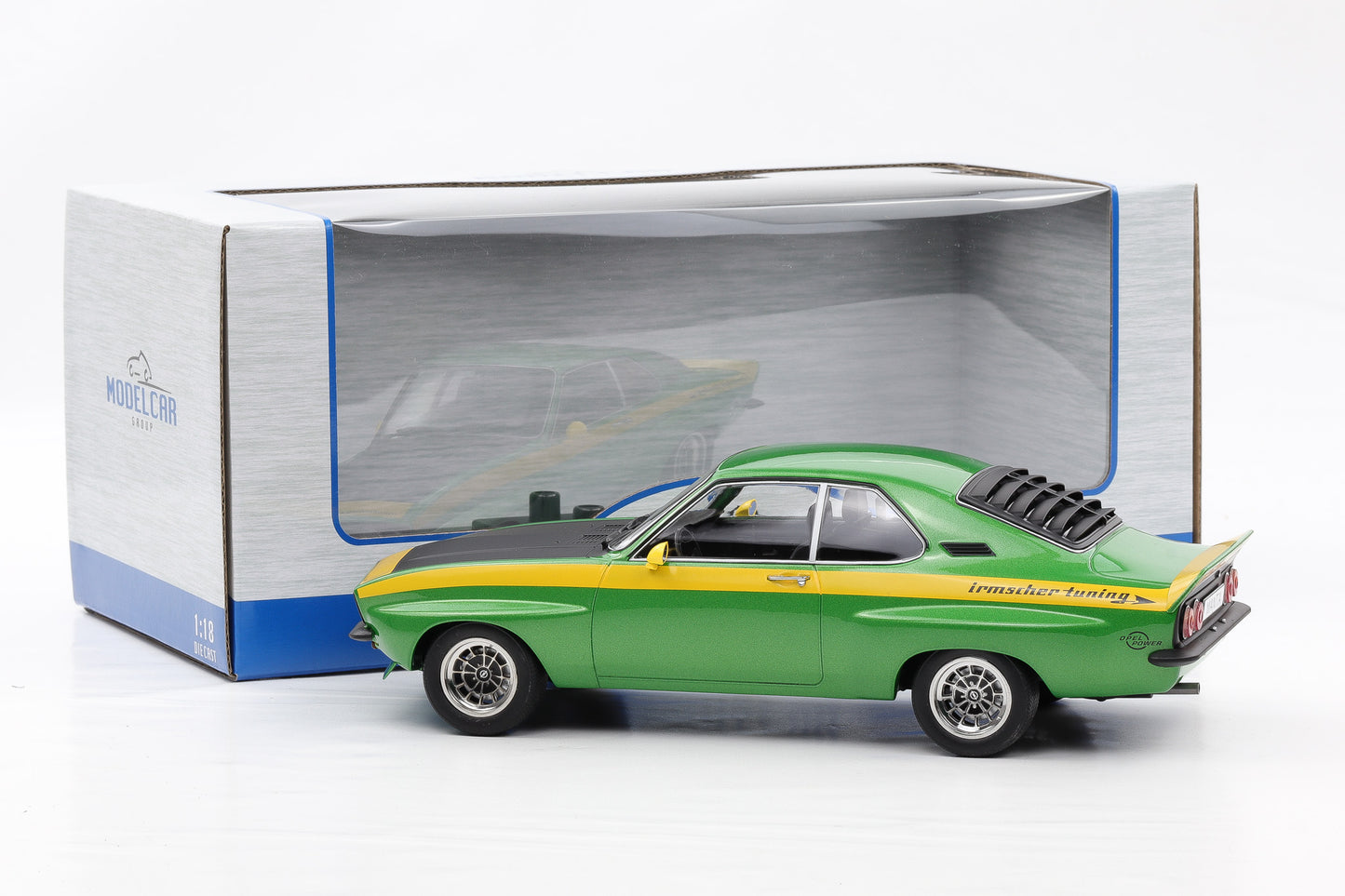 1:18 OPEL Manta A Coupe GTE Breitbau Irmscher 1974 Sport grün metallic