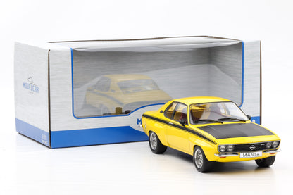 1:18 OPEL Manta A Coupe GTE Breitbau Irmscher 1974 Sport gelb schwarz