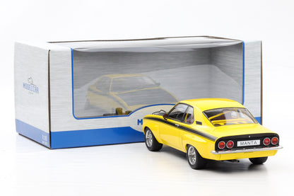 1:18 OPEL Manta A Coupe GTE Breitbau Irmscher 1974 Sport gelb schwarz