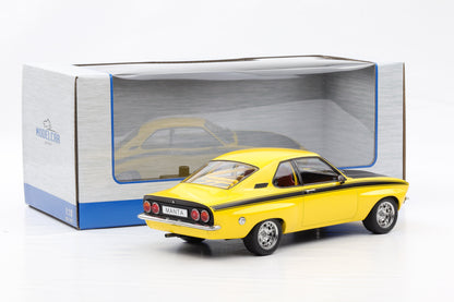 1:18 OPEL Manta A Coupe GTE Breitbau Irmscher 1974 Sport gelb schwarz