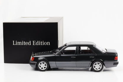 1:18 Mercedes-Benz W124 500 E 5.0 V8 blauschwarz metallic Norev dealer limited