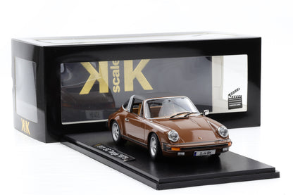 1:18 KK Scale Porsche 911 SC Targa 1975 braun Tatort Stuttgart