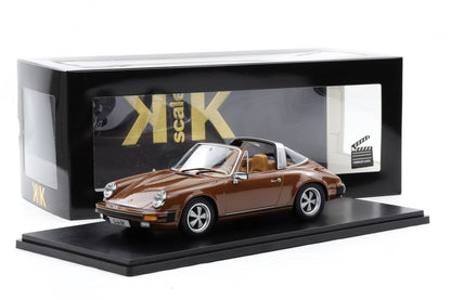 1:18 KK Scale Porsche 911 SC Targa 1975 braun Tatort Stuttgart