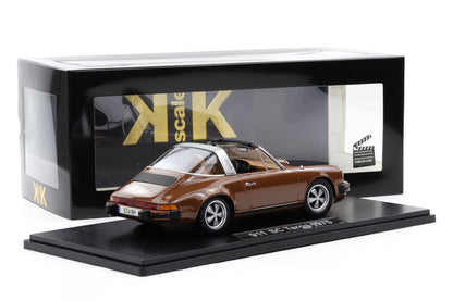 1:18 KK Scale Porsche 911 SC Targa 1975 braun Tatort Stuttgart