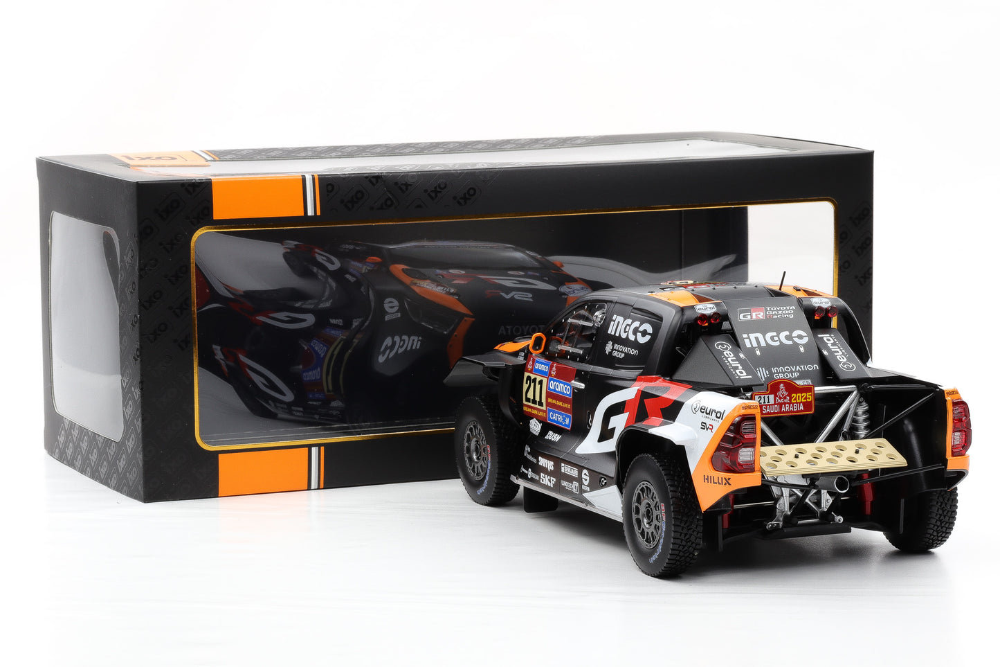 1:18 IXO Toyota GR DKR Hilux Evo #211 2nd Rallye Dakar 2025 Lategan Cummings