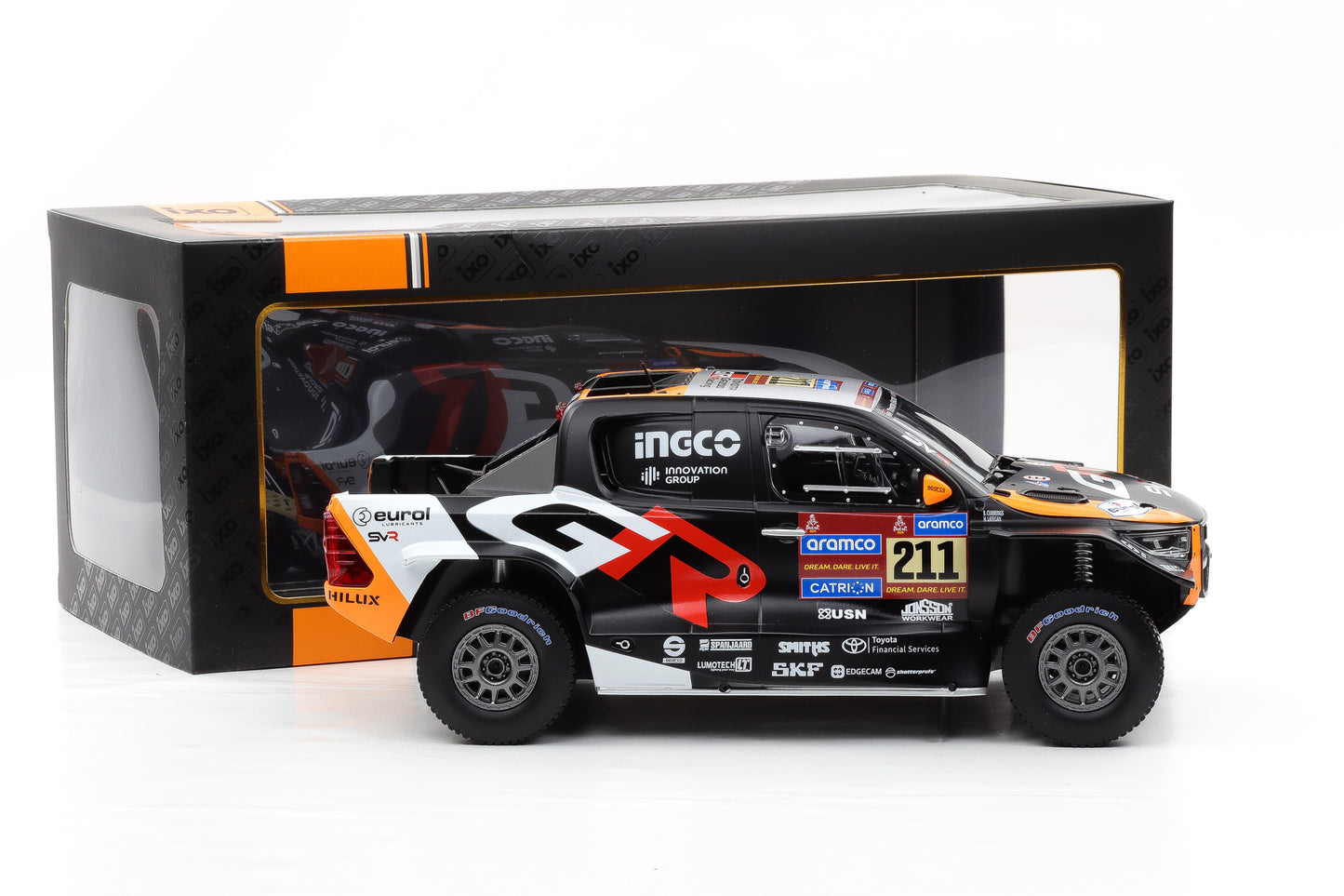 1:18 IXO Toyota GR DKR Hilux Evo #211 2nd Rallye Dakar 2025 Lategan Cummings