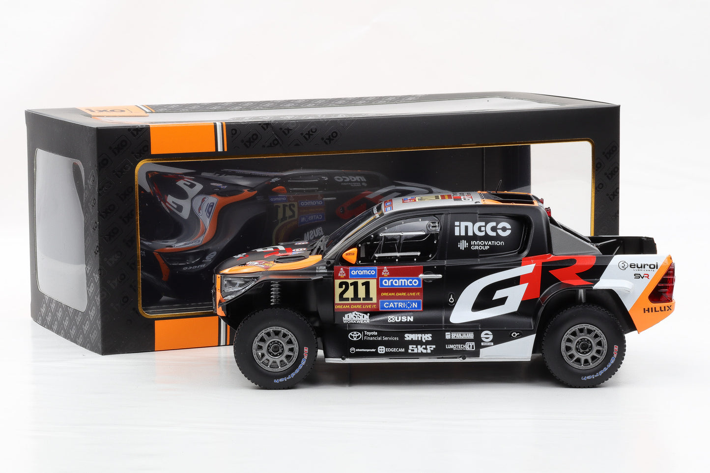 1:18 IXO Toyota GR DKR Hilux Evo #211 2nd Rallye Dakar 2025 Lategan Cummings