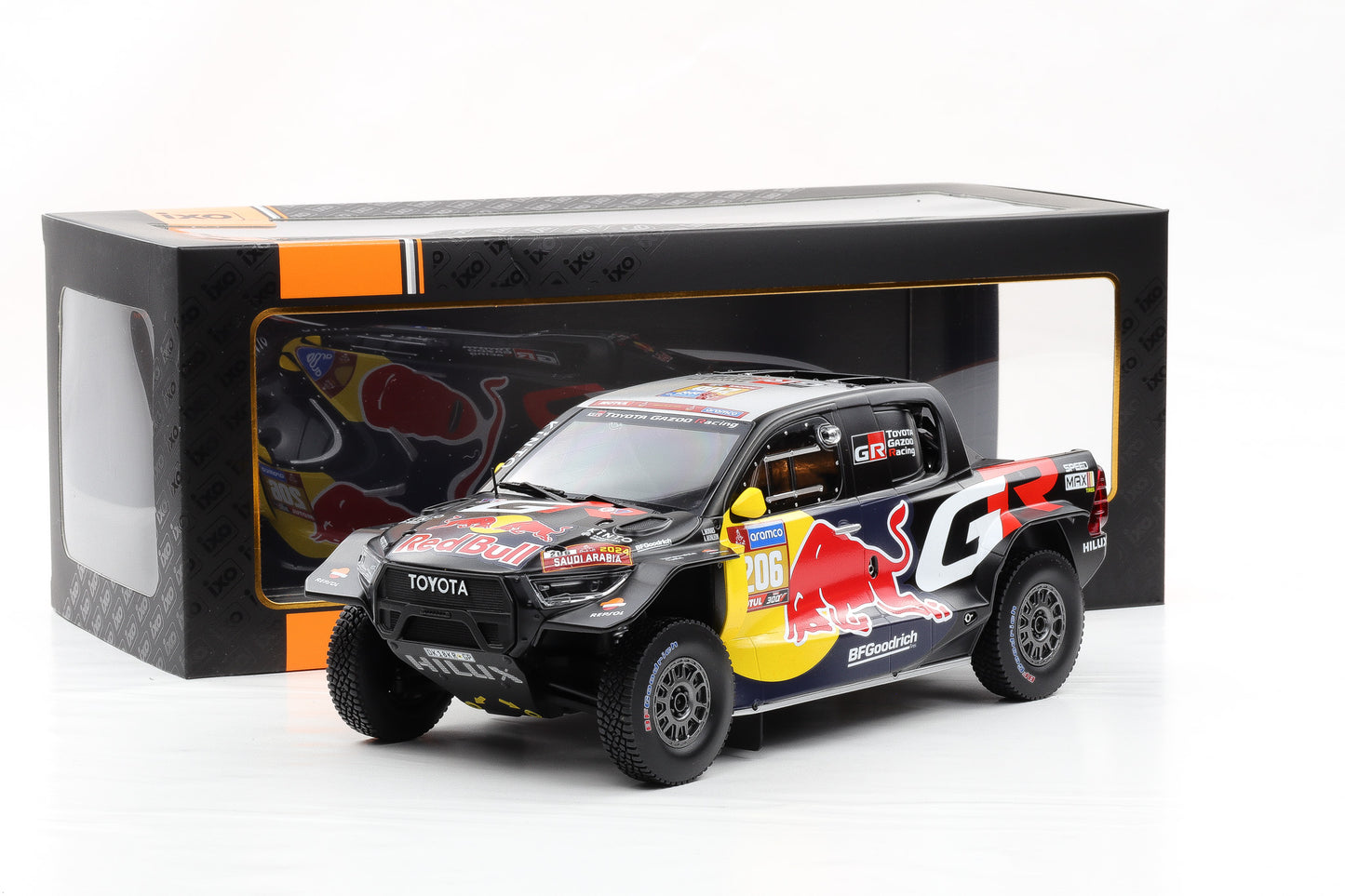 1:18 IXO Toyota GR DKR Hilux Evo #206 9th Rallye Dakar 2024 Moraes Manleon