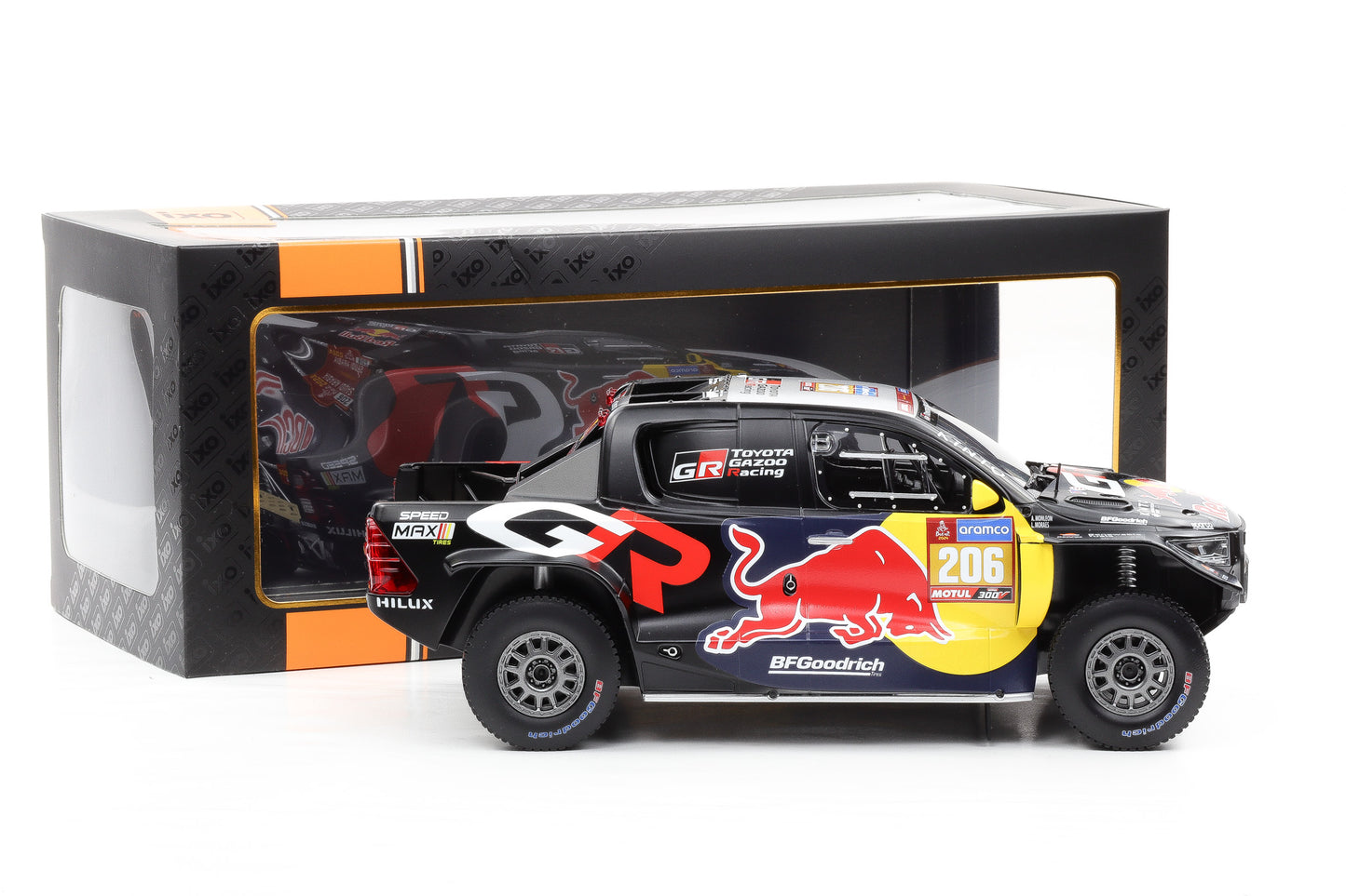 1:18 IXO Toyota GR DKR Hilux Evo #206 9th Rallye Dakar 2024 Moraes Manleon