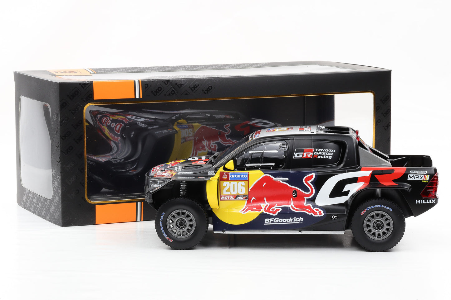 1:18 IXO Toyota GR DKR Hilux Evo #206 9th Rallye Dakar 2024 Moraes Manleon