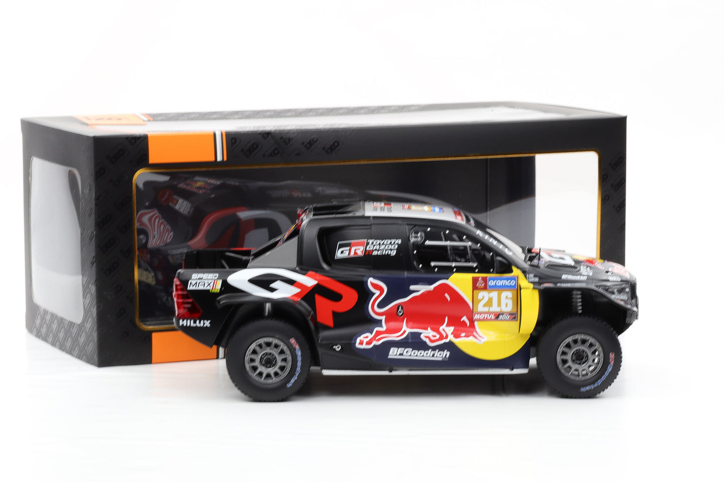 1:18 IXO Toyota GR DKR Hilux Evo #216 Rallye Dakar 2024 Quintero Zenz