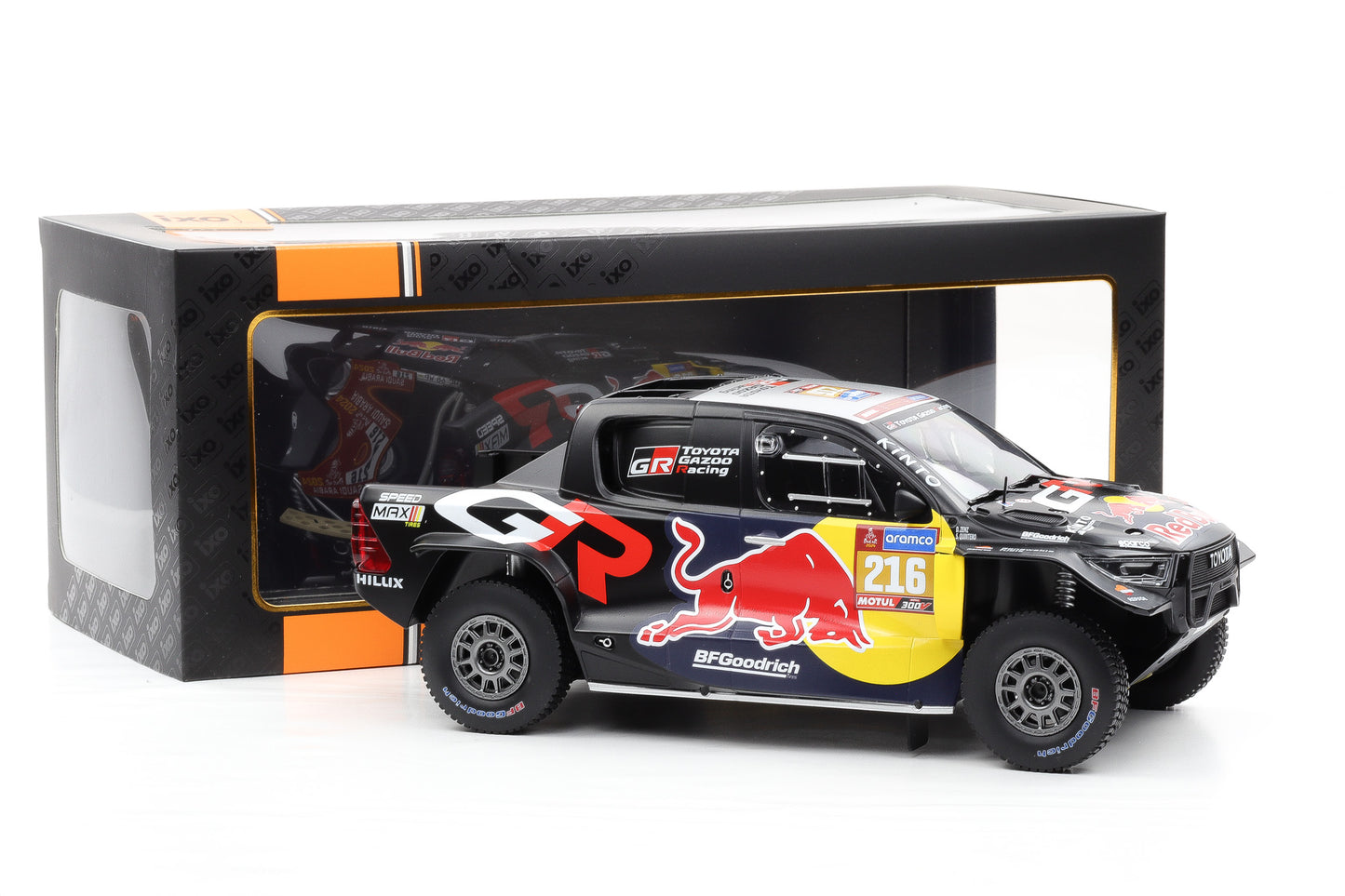 1:18 IXO Toyota GR DKR Hilux Evo #216 Rallye Dakar 2024 Quintero Zenz
