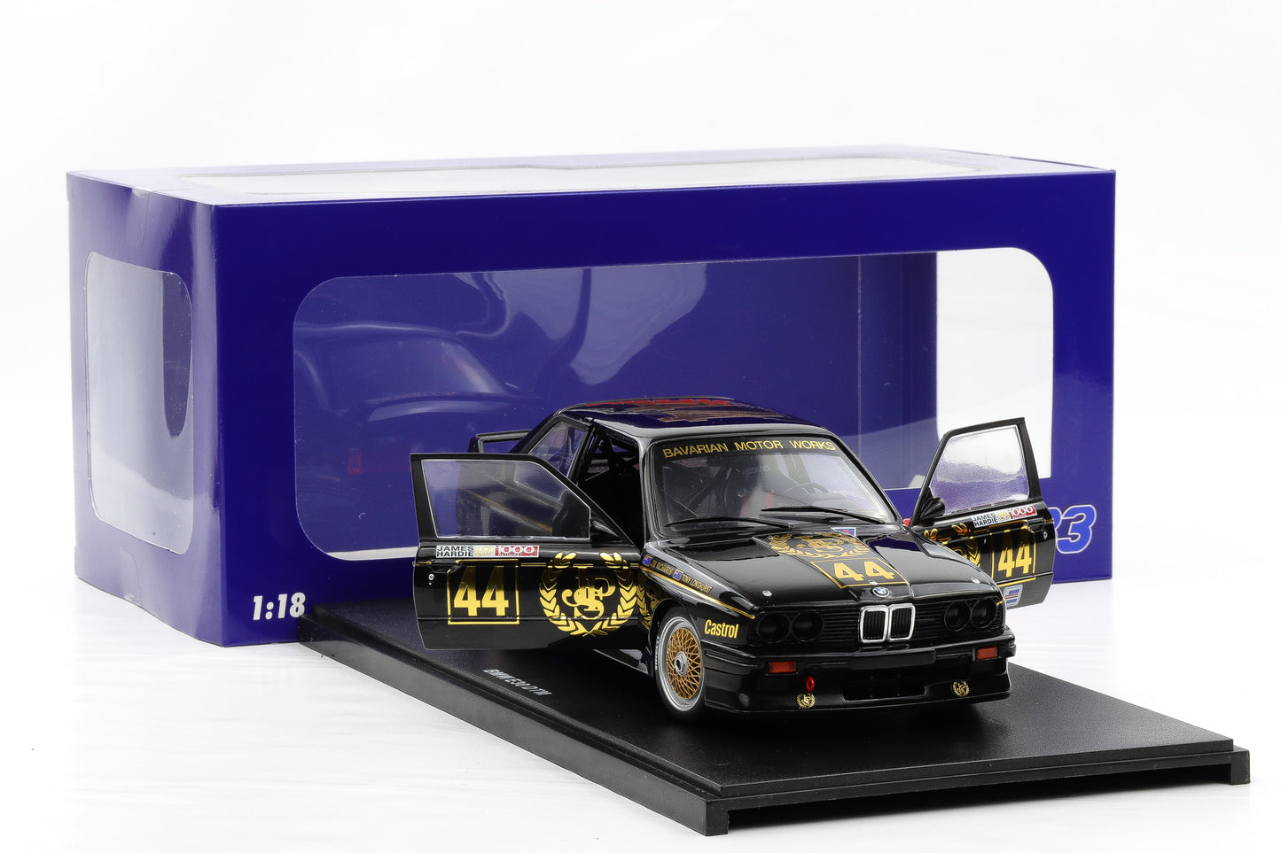 1:18 Werk83 BMW M3 E30 #44 Winner Div. 2 1000km Bathurst 1987 JPS Team BMW