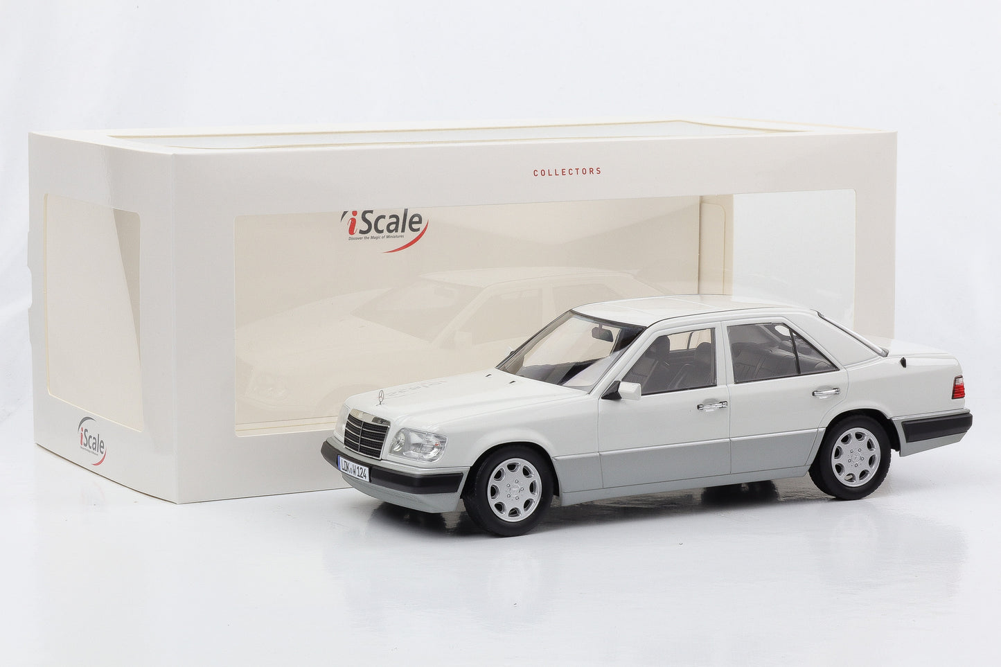 1:18 Mercedes-Benz E-Klasse E320 arktisweiß 1989 iScale diecast